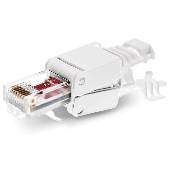 20 Netværksstik Værktøjsfri Rj45 Cat6 Lan Utp Kabelstik Uden Værktøj Cat5 Cat7 Installationskabel P
