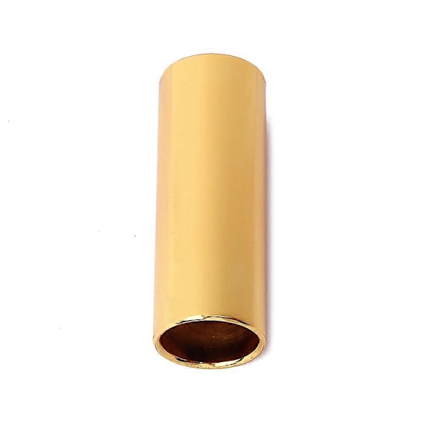 51mm R37 Metall Finger Slide Bar Elektrisk Gitarr Slides för Country Jazz Blues Akustisk Gitarrsträngar Instrumentdelar Tillbehör (Gyllene)