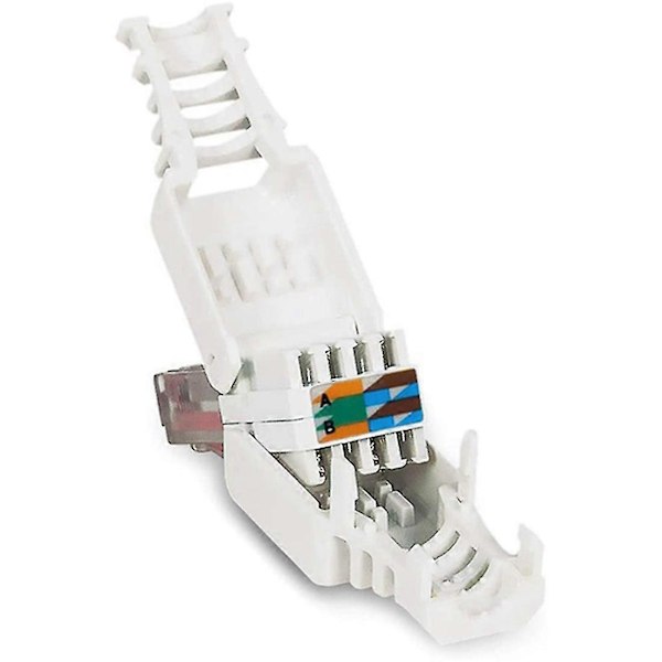 20 X Nettverksplugg Verktøyfri Rj45 Cat6 Lan Utp Kabelplugg Uten Verktøy Cat5 Cat7 Installasjonskabel
