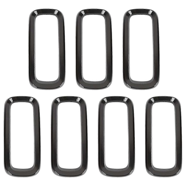 Uten Mesh Front Grill Innlegg Klistremerke Grill Deksel Ramme Trim Kit