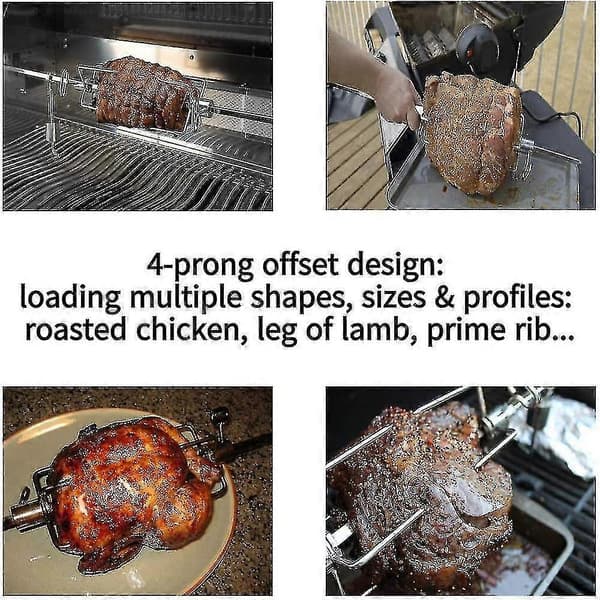 2 kpl Grill Pyörivä Grillin Varras Tarvikkeet Elintarvikelaatuiset Grillit