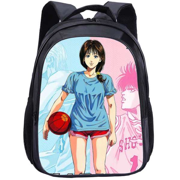 Slam Dunk Ryggsäck med Tryck för Tonårspojkar Flickor Väskor Canvas Student Skolväskor style 17