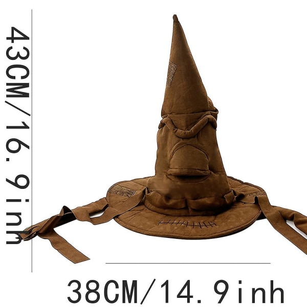 Harry Potter Hogwarts Sorteringshatt Halloween Carnival Trollkarl Magic kostym Accessoar Huvudbonadspresenter