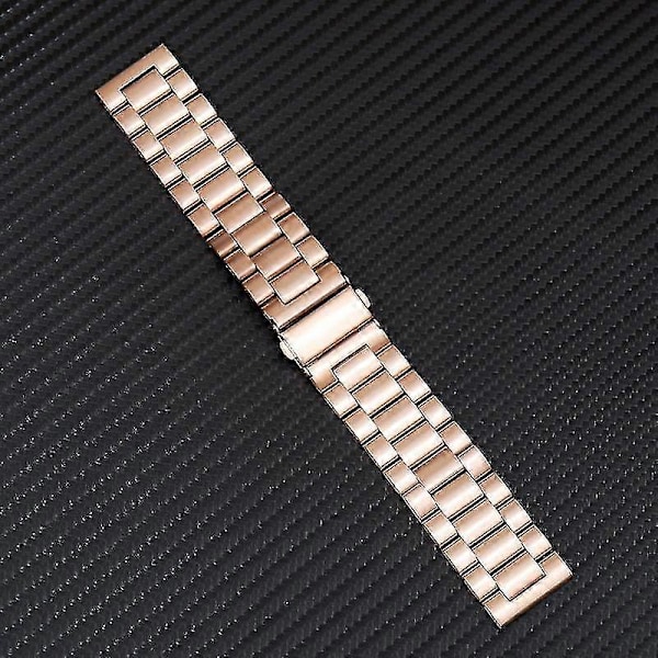 Passar för klockarmband i rostfritt stål Armband Dam Herr Solid Metall Klockarmband 16mm 18mm 20mm 22mm 24mm Armband Klockarmband Rose Gold 18mm