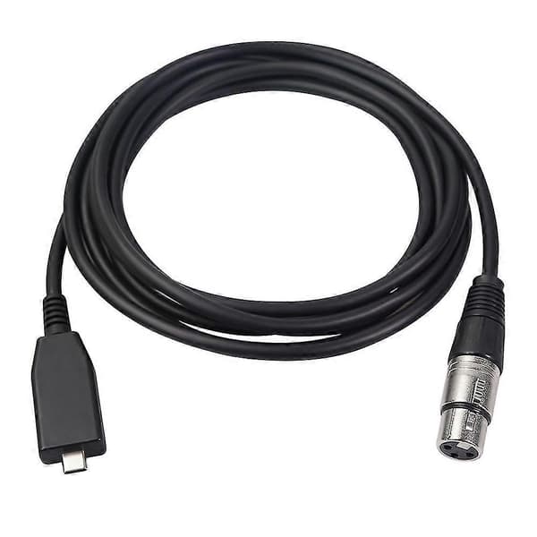 Usb C til Xlr hun-kabel, Usb C mikrofonkabel Type C han til Xlr hun Mic Link Studio Audio C