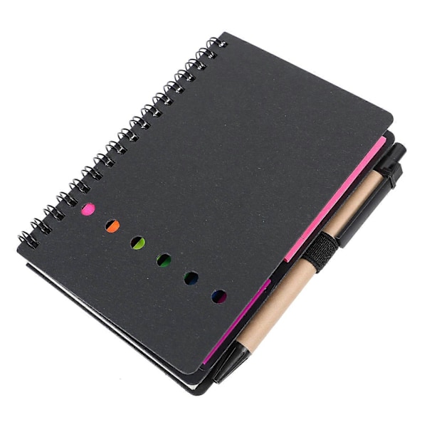 1 Sæt Notesbog med Selvklæbende Noter Kontor Memo Pad Planlægningsbog med Pen