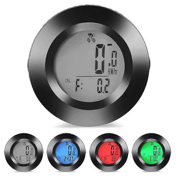 Trådløs cykelcomputer cykel speedometer vandtæt LCD hastighed cykel speedometer trådløs cykelcomputer speedometer sort