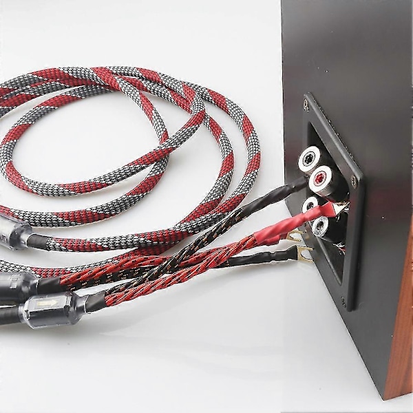 Et par iltfri kobber (ofc) audio Hifi højttalerkabel Hi-fi High-end forstærker højttalerkabel (16c