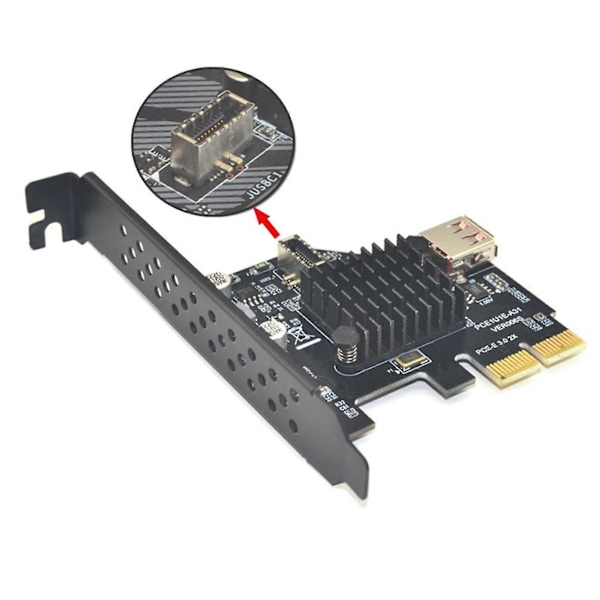 Asm3142-siruskortti 10 Gbps Usb3.1 Etuosan tyyppi E 20-nastainen laajennuskortti Usb2.0 Pci Express 3.0 X2 A