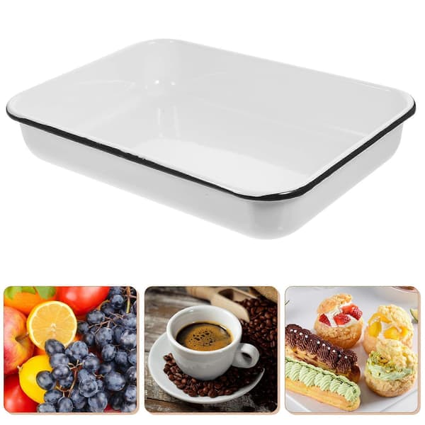 Madbageplade Multifunktionel Bageplade Non-Stick Opbevaringsbakke Pandekage Opbevaringspande Bageplade