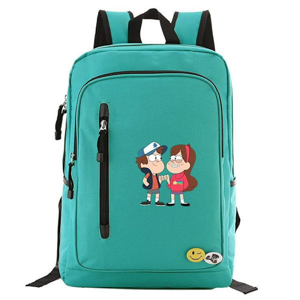 Anime Gravity Falls Ryggsäck Dragkedja Ficka Skolväska Student style 3