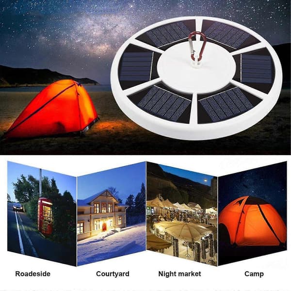 Levering i morgen 48led Solar Flagstangslys Flaglys Teltlys Flaglys Campinglys