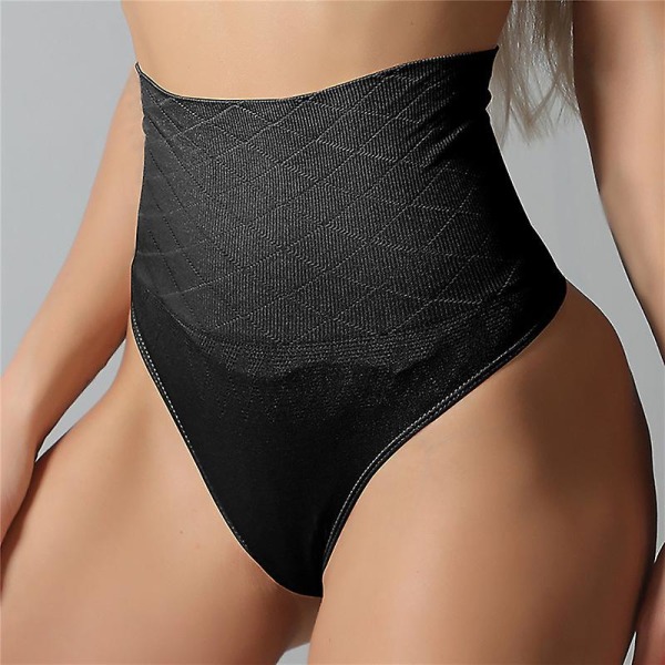 Dambindor med hög midja för bantning, magkontroll, formande underbyxor, rumplyft, shapewear underkläder S-2xl Black 2XL