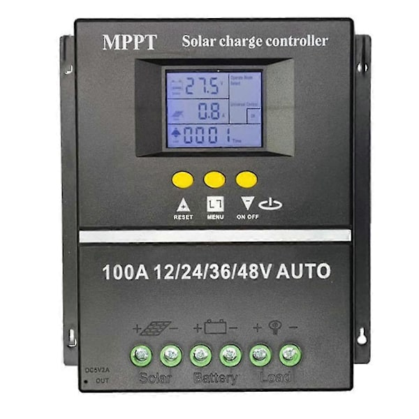 Mppt/pwm Aurinkolataus 12v/24v/36v/48v Auto Solar Pv Charr LCD-näytöllä