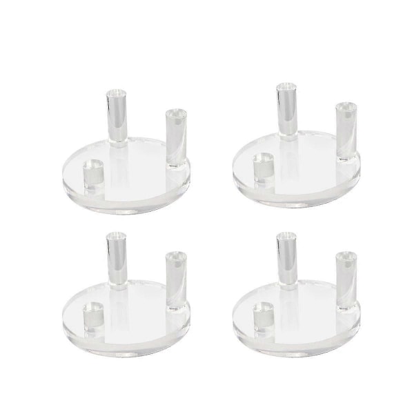 4-pack 1,9-tums ställ för stenar, tre akrylställ för stenar, mineralplattor, kristaller