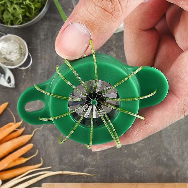 Lökstrimlare med plommonblomdesign, multifunktionell grönsakshackare i rostfritt stål, köksredskap, mini manuell matberedare