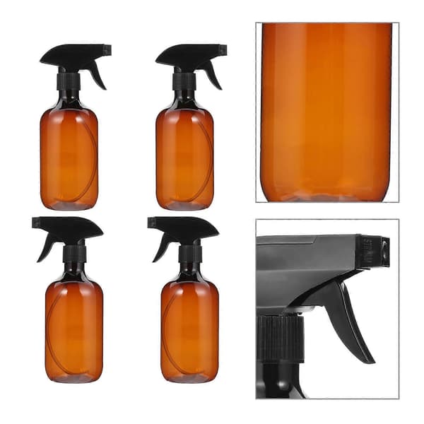4 st 500ml Tomma Plastflaskor Eterisk Olja Vätskespruta Återfyllningsbara Flaskor