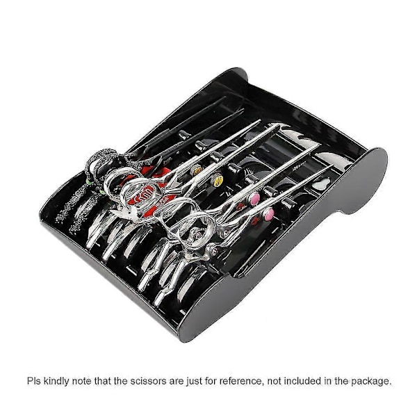 Salongsaxställ Rack Fodral Hårsaxhållare Rack 6 Hållare Hårsax Organizer Förvaringsbricka