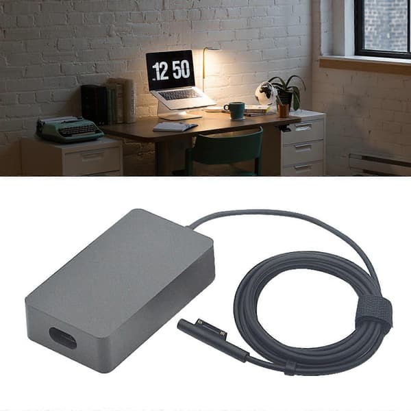 Ladeledning for bærbar PC-nettbrett 65W Strømadapterlader for Surface Pro3/4