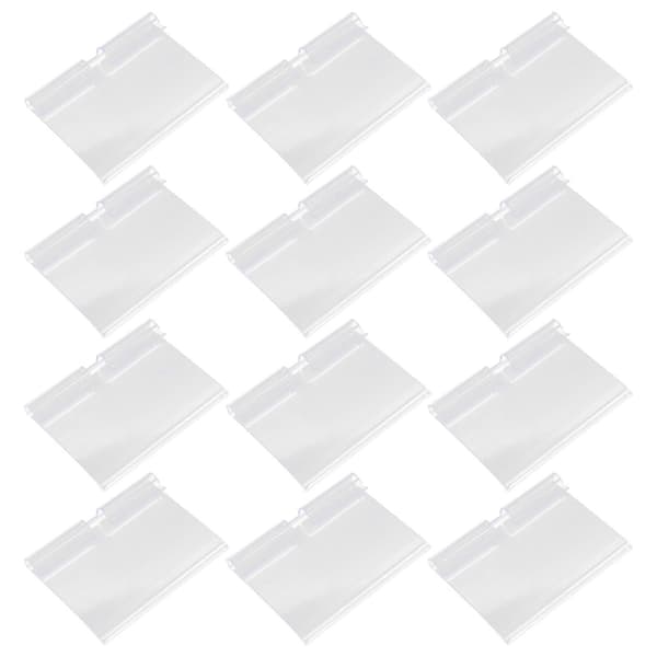 60 stk. Supermarked Prisskilt Prisdisplayholder Transparent Prisskilteholder