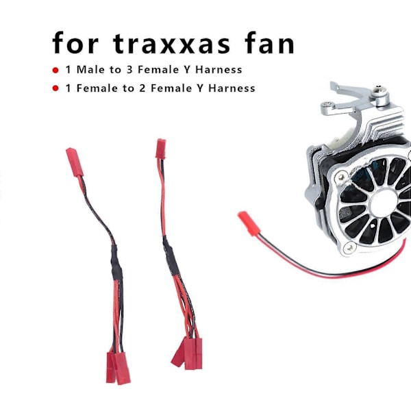 6st JST Kontakt Fördelningsset För -4 RC Bil Bana Lastbil Kylfläkt ESC Batteri Motor