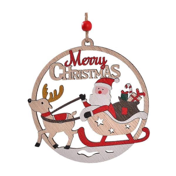 Julevedhæng Juletræ Hængende Ornament Chic Julepynt Julepynt til Restaurant Kontor Sleigh Man