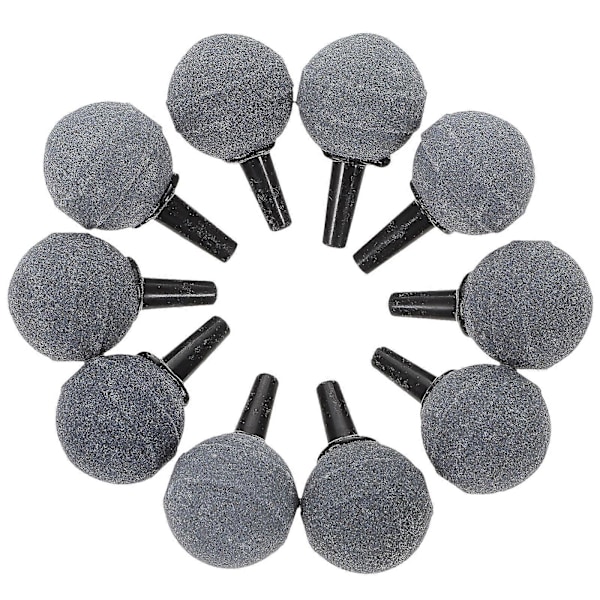 10 pakker kugleformet luftsten mineral boble diffuser luftsten diffuser til akvarium fisketank pumpe hydroponics (20 mm x 20 mm)