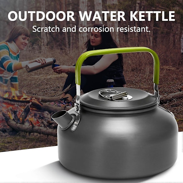 0,8l Portabel Ultralätt Utomhus Vandring Camping Överlevnad Vattenkokare Tekanna Kaffekanna Anodiserad A