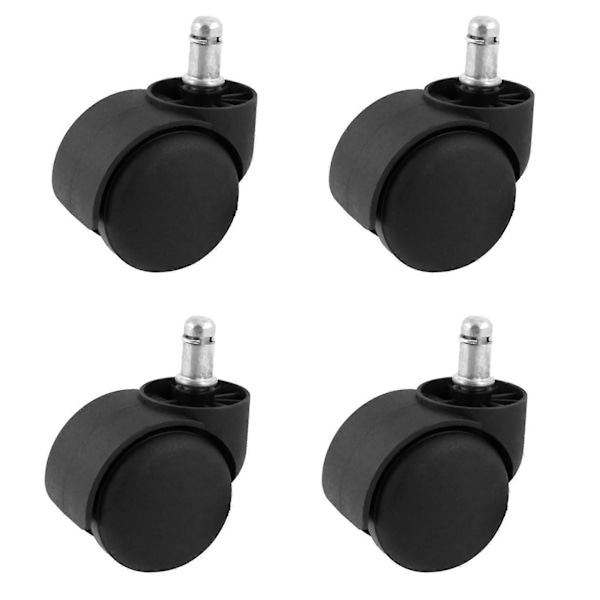 4x Reservedel 2 Tommers Dobbelthjul Roterende Hjul Rull For Kontorstol