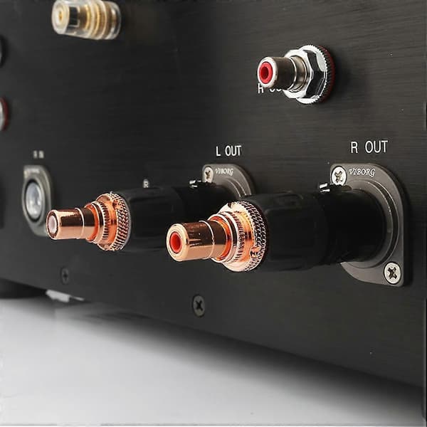 Xlr Til Fe Socket Adapter Belagt Rød Plugg For Hifi O-kontakt (xlr)