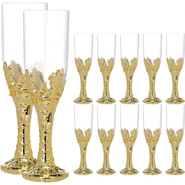 12 stk. Slikæske Bryllupsgaveæsker Bægerformede Slikflasker Champagneglas Holder
