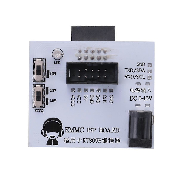 Emmc Isp Kort Emmc För Rt809h Programmerare Emmc Adapter Clip Snabb Skriv- och Läshastighet Calcula