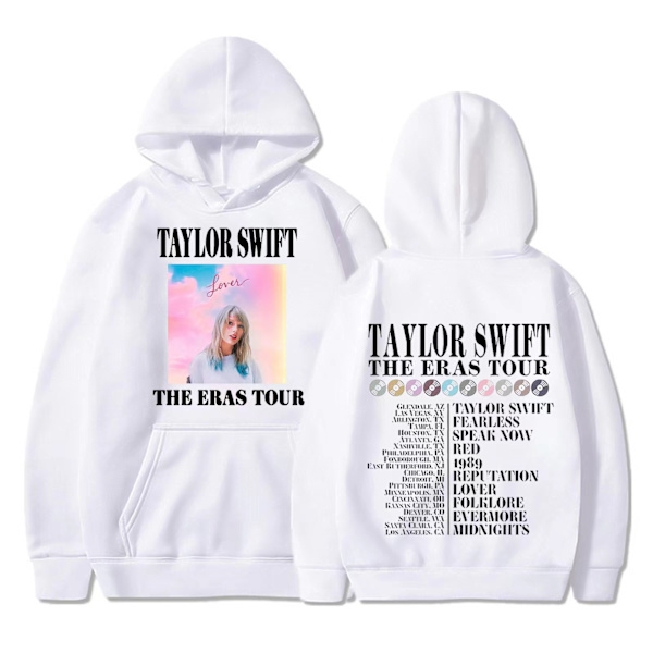 Taylor Swift -fanipusero miesten ja naisten hupparit white M