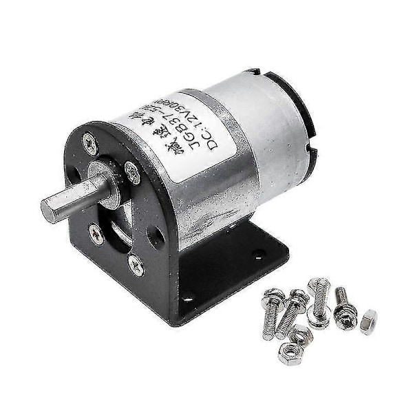 Jgb37-520 12v 24v Høyt Dreiemoment Girkasse Elektrisk Motor Ny Girmotor 5/10/20/30/45/60/100/200/300/600rpmP20211224563 10RPM 12V