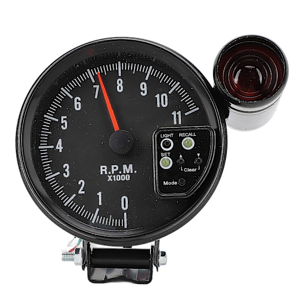 12V 5in Bilvarvräknare med LED Växlingslampa 7 Färgers Display 11 RPM för 4 6 8 Cylindriga Fordon