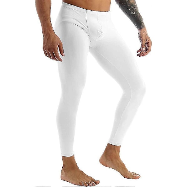 Herr Släta Låg Rise Bulge Pouch Byxor Underkläder Tights Fitness Sovkläder Gåva