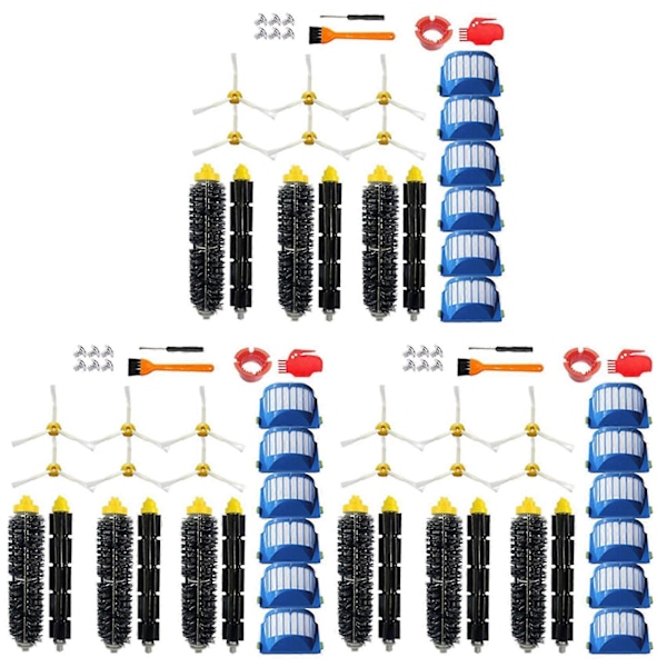 3 Sett Erstatningsdeler Kit For 600 Serien: 675 690 670 671 680 650 630 Sidebørste, Rullebørste, Fi