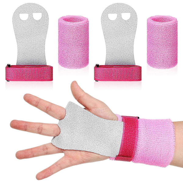 4 stk. Sports Gymnastik Grips og Håndledsbånd Børn Gymnastik Grips Gymnastik Bar Grips Svedbånd Gymnastikudstyr