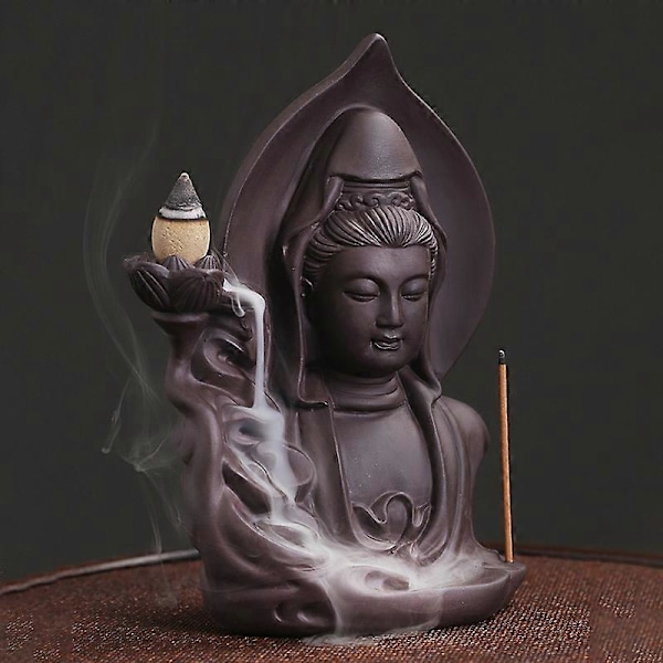 Rökelsekar Klassiskt Värmebeständigt Återanvändbart Buddhismstil Rökelsehållare Rökfontän för Vardagslivet