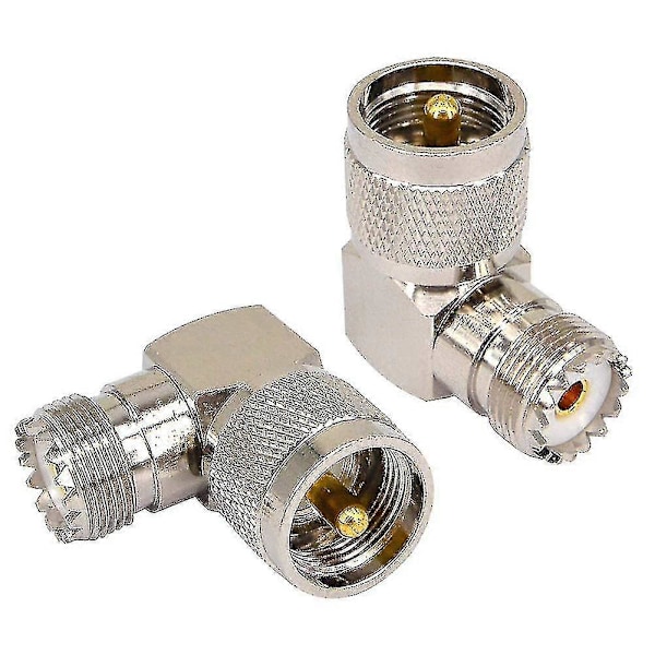 UHF Han til UHF Hun Connector SO239 Connector PL259 Retvinklet Vinklet PL259 Connector UHF Stik UHF 90