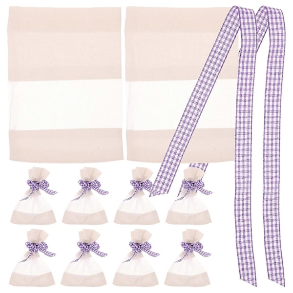 10 stk. Mesh Lavendelposer Tomme Lavendelposeposer DIY Tomme Duftposer