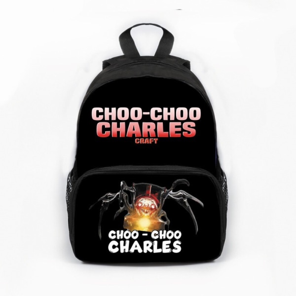 2023 ny Choo-Choo Charles Train Game skolväska för grundskoleelever kreativ polyesterväska för barn style 1