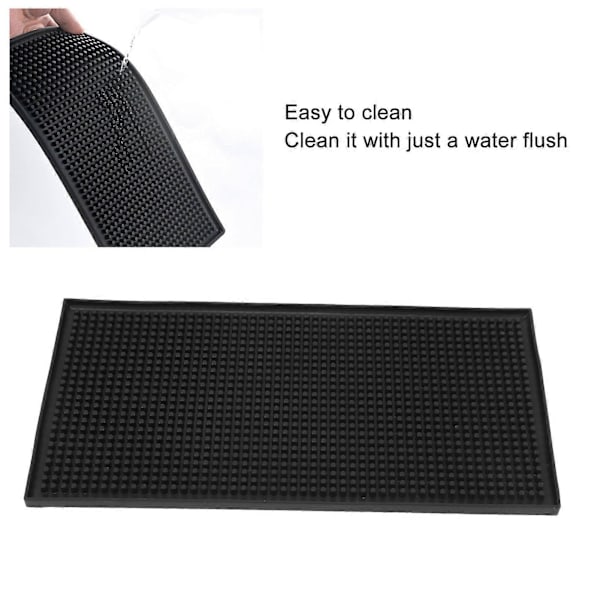 2 ST Placemats Rektangel Diskmatta PVC Mjuk Tjock Värmeisolering Halkfri Tvättbar Modern Multifunktion för Matplats Bar