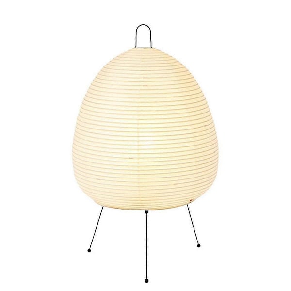 Japansk rispapirlampe LED bordlampe stue soverom nattbord studier hotell hjemmeopphold stativ gulvlampe, EU-plugg