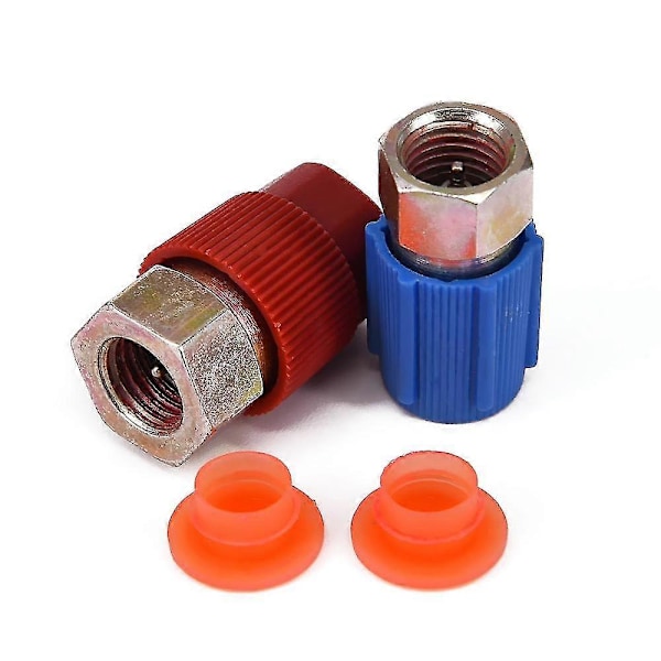 1/4\" AC R12 til R134a Retrofit Ventil Hurtig Udskiftning Konverteringsadapter Høj/Lav Fitting A/C System