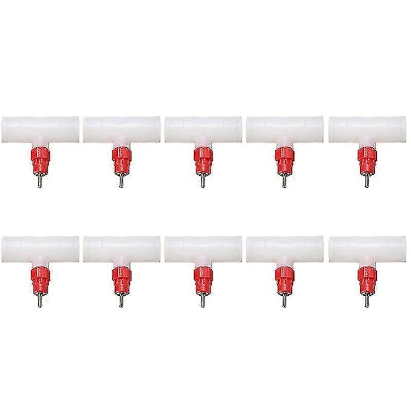 Cken Nipples T-kopplingar - Y Automatisk Fjäderfä Ers Kit Cken Drickare 10-pack