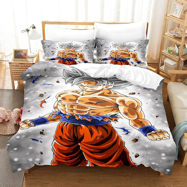 Dragon Ball Cover - printed 2/3 st Sängkläder Set Påslakan Quilt Cover Örngott Barn Present Färg 17 135x200cm