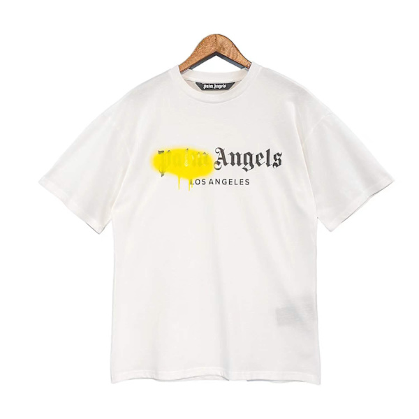 Palm Angels 22Ss Unisex Tryckt Mode Casual Kortärmad Bomull style1 M