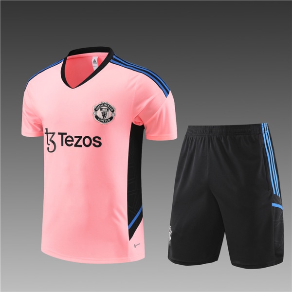 Säsong 22-23 Manchester United kortärmad tröja för vuxna/barn pink 22