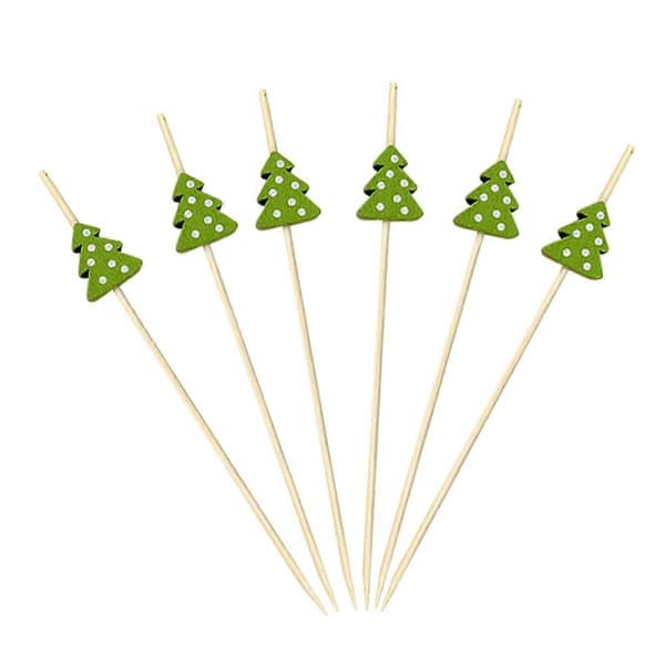 200 stk. julecocktailpinde, tandstikker, dekorative spyd A